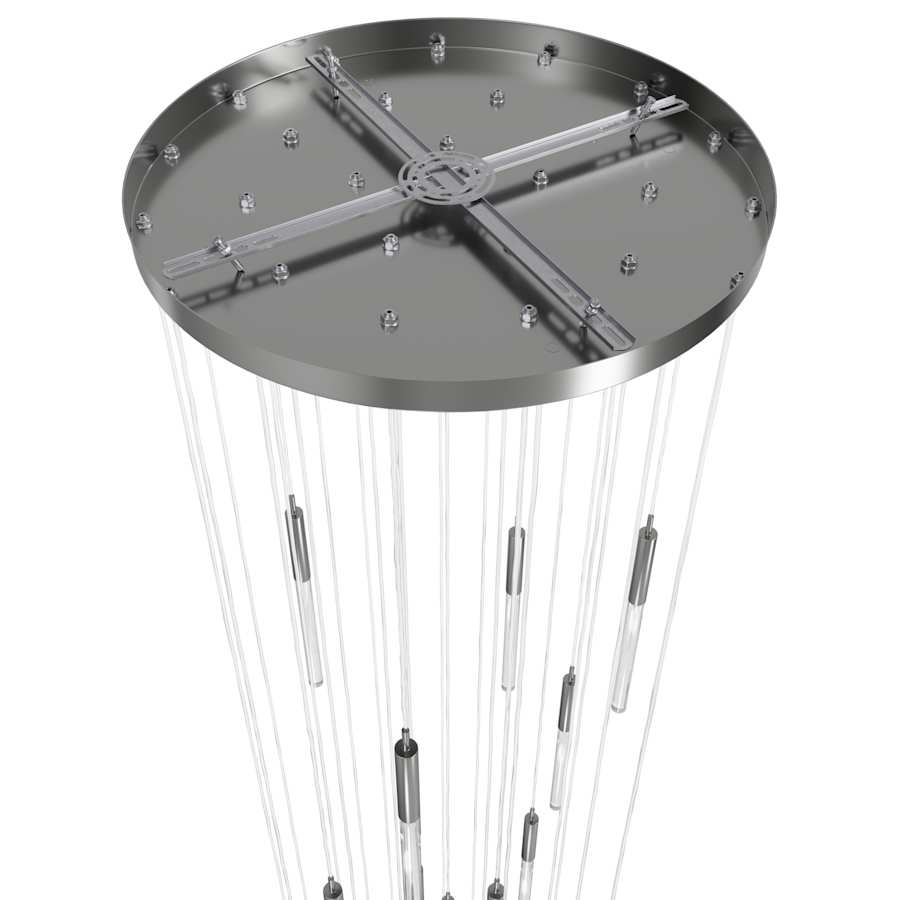 Avenue Lighting Main St. 31 Light 30" Wide LED Multi Light Pendant with Snow Glass Shades