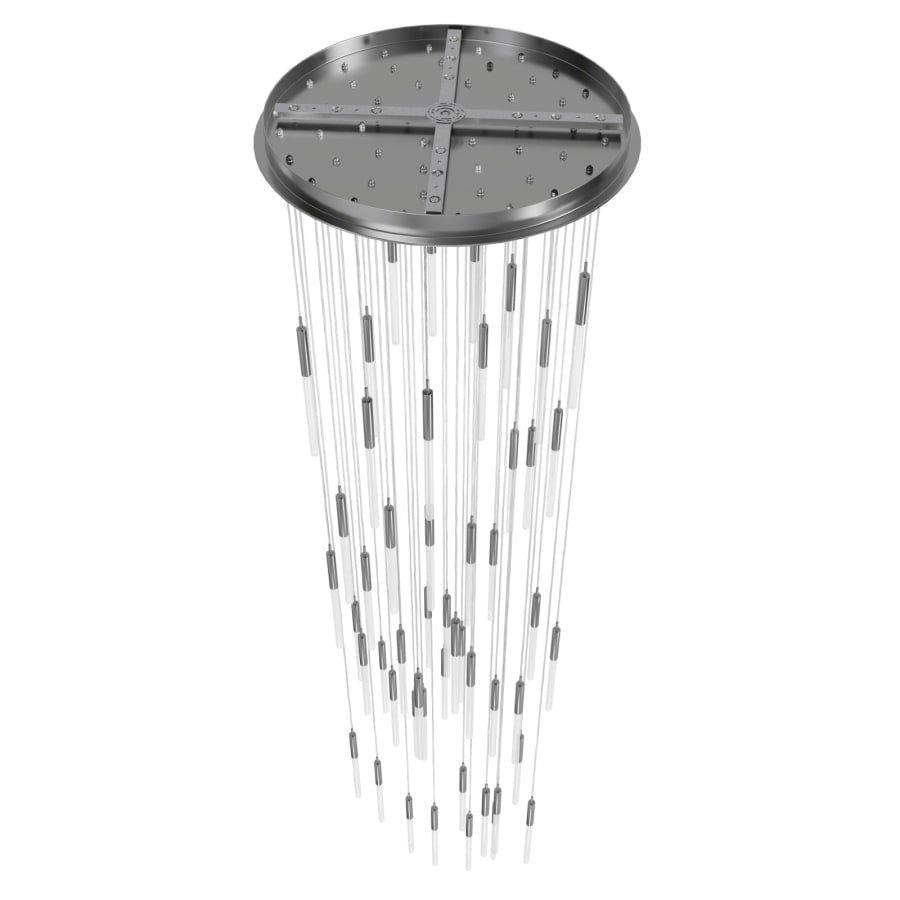 Avenue Lighting Main St. 51 Light 37" Wide LED Multi Light Pendant with Frosted Glass Shades