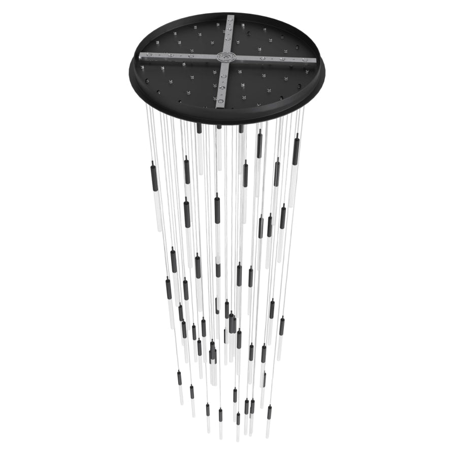 Avenue Lighting Main St. 51 Light 37" Wide LED Multi Light Pendant with Frosted Glass Shades