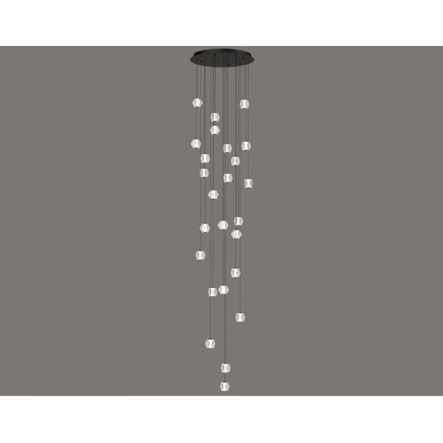 Avenue Lighting Beluga 30" Wide LED Multi Light Pendant with Faceted Acrylic Shades