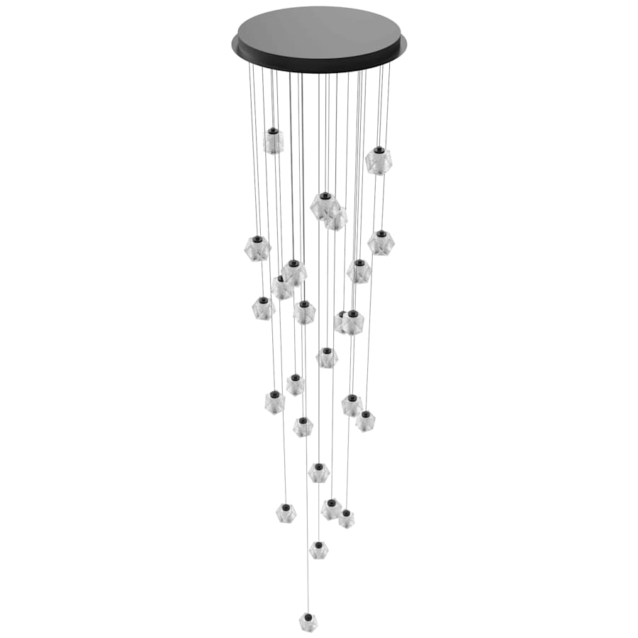 Avenue Lighting Beluga 30" Wide LED Multi Light Pendant with Faceted Acrylic Shades