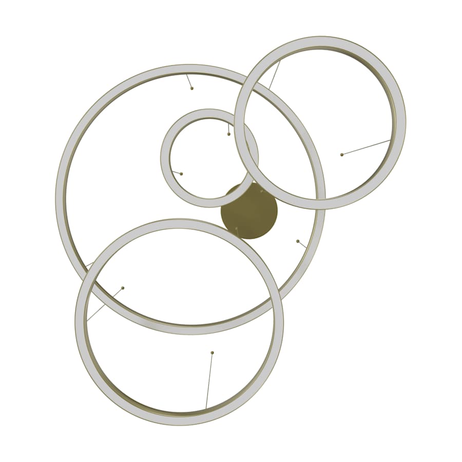 Avenue Lighting Aria 64" Wide LED Abstract Multi Light Pendant