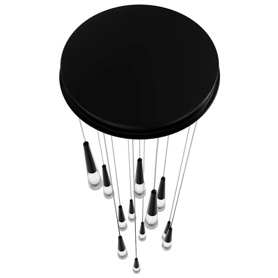 Avenue Lighting Encino 13 Light 22" Wide LED Crystal Multi Light Pendant with Clear Crystal Shades