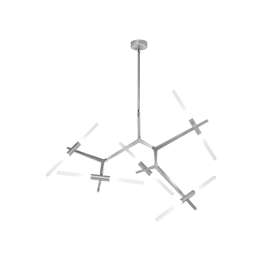 Avenue Lighting San Vicente Blvd. 10 Light 48" Wide LED Abstract Chandelier with Frosted Glass Shades