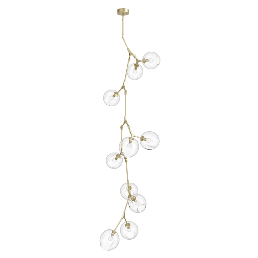Avenue Lighting Fairfax Ave. 10 Light 27" Wide Abstract Chandelier with Hand-Blown Glass Shades