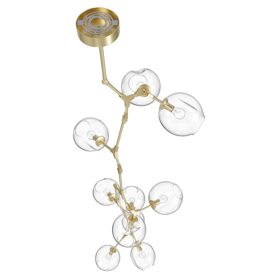 Avenue Lighting Fairfax Ave. 10 Light 27" Wide Abstract Chandelier with Hand-Blown Glass Shades