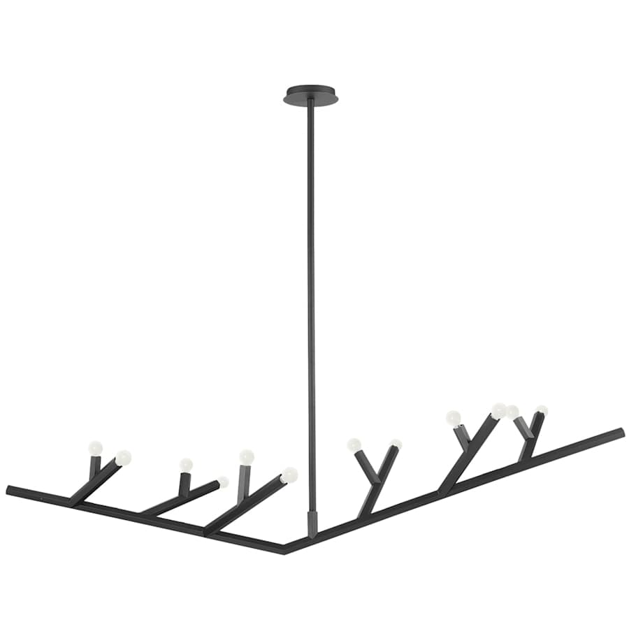 Avenue Lighting The Oaks 12 Light 71" Wide Abstract Chandelier