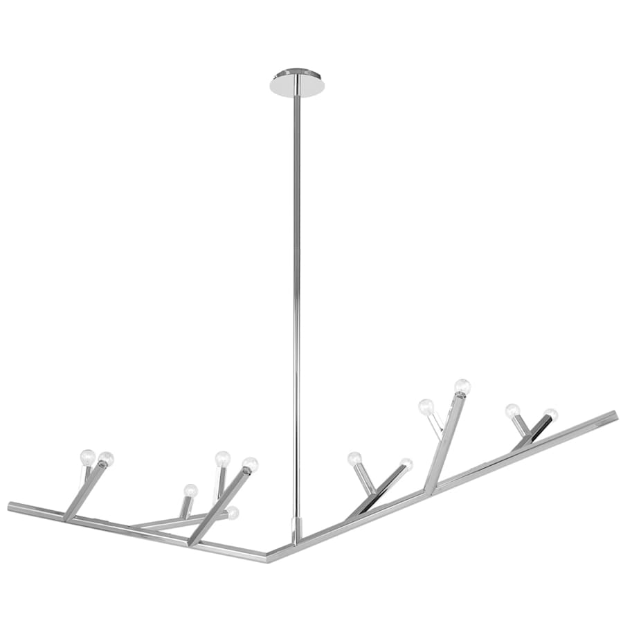 Avenue Lighting The Oaks 12 Light 71" Wide Abstract Chandelier