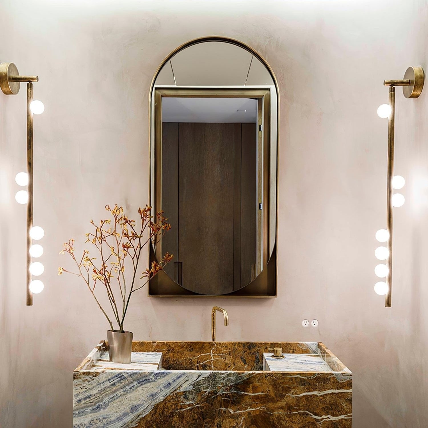Bravelle Glass Drop Wall Lamp