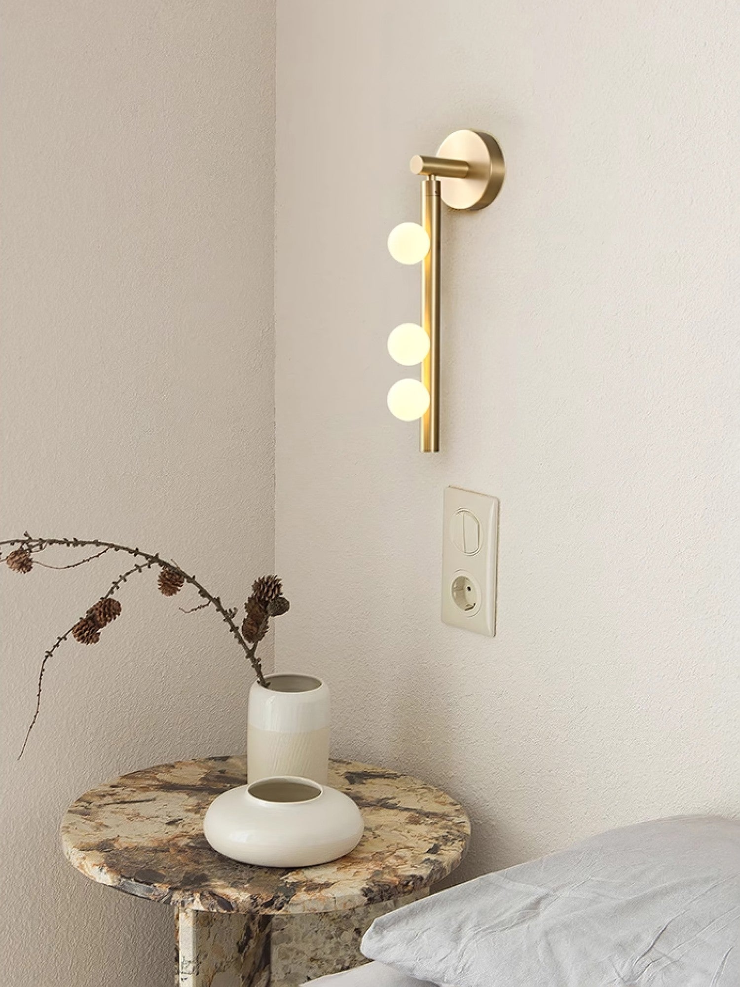 Bravelle Glass Drop Wall Lamp