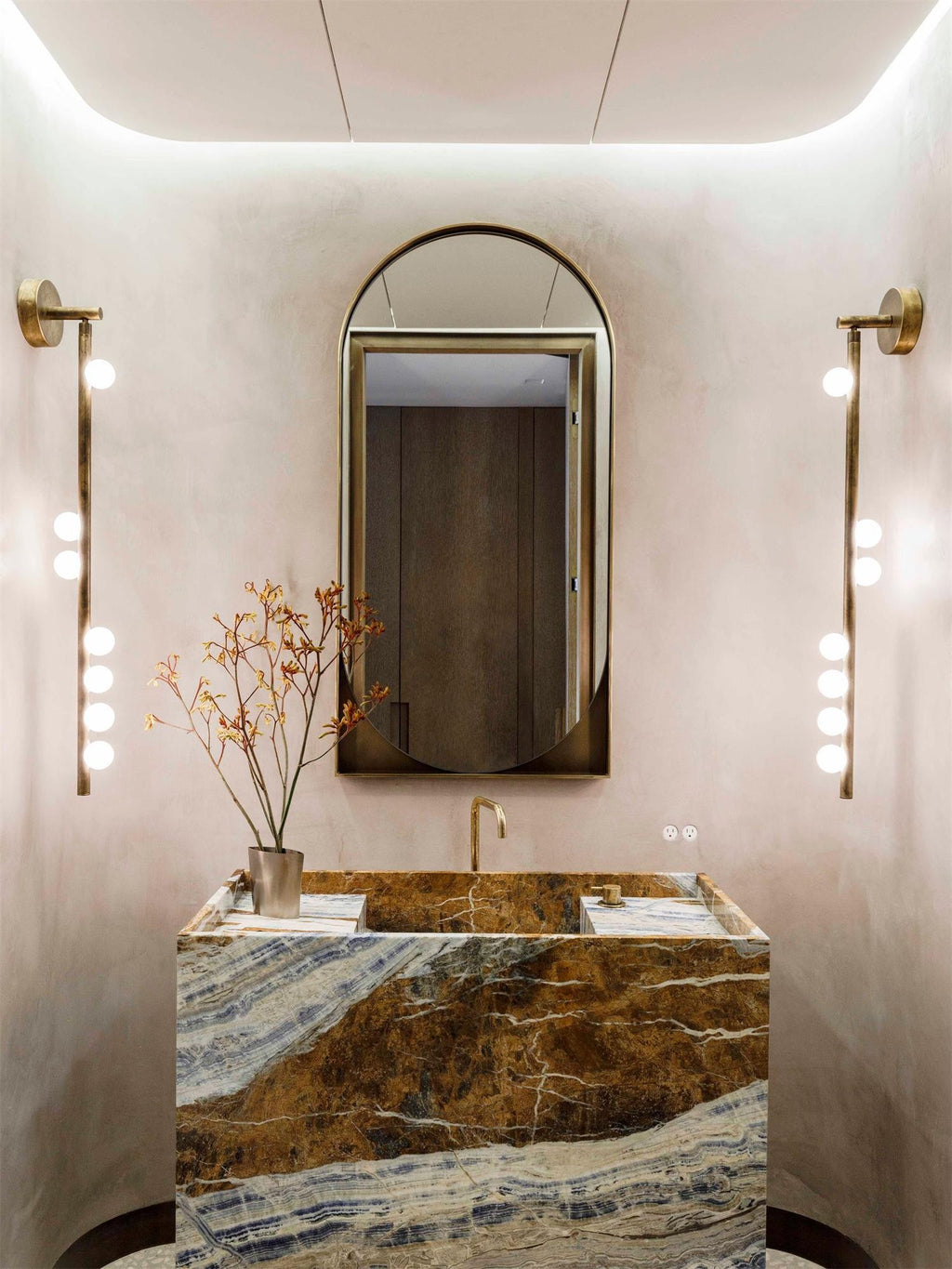 Bravelle Glass Drop Wall Lamp
