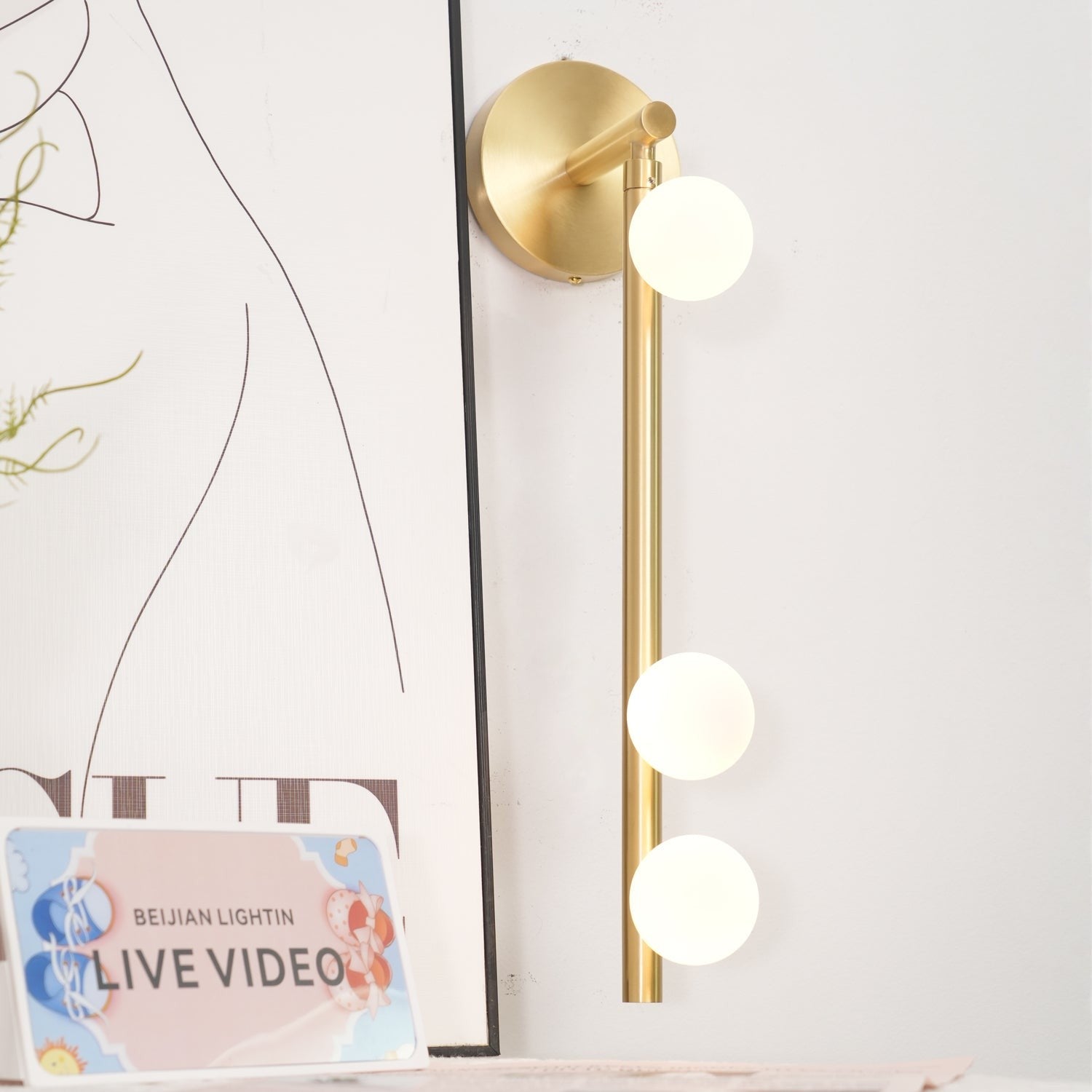 Bravelle Glass Drop Wall Lamp