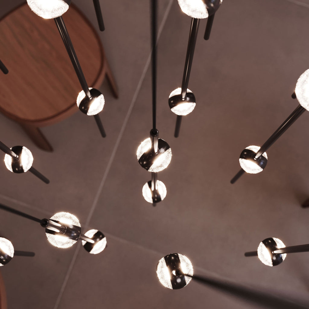 Celestial Orbit Multi-Light LED Chandelier