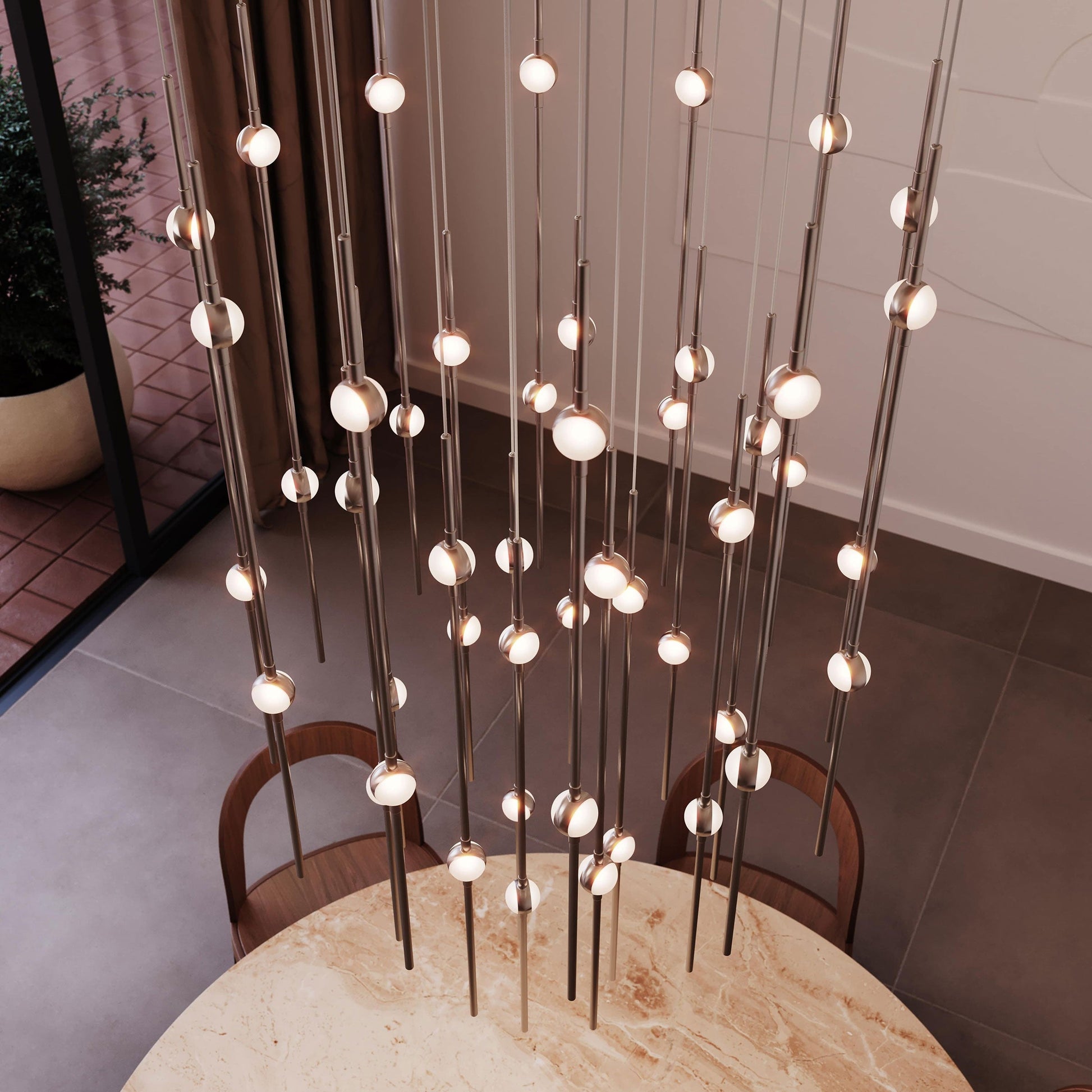 Celestial Orbit Multi-Light LED Chandelier