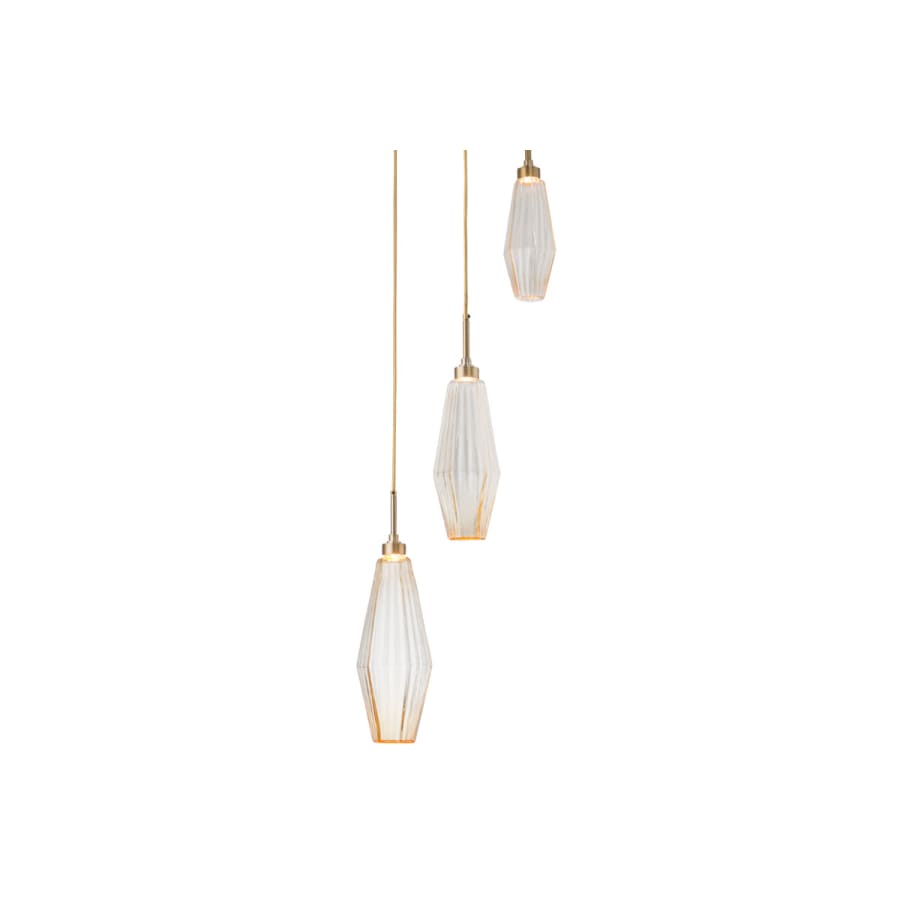 Hammerton Studio Aalto 45" Wide Artisan Crafted Geometric Optic Glass 12 Light Starburst Chandelier