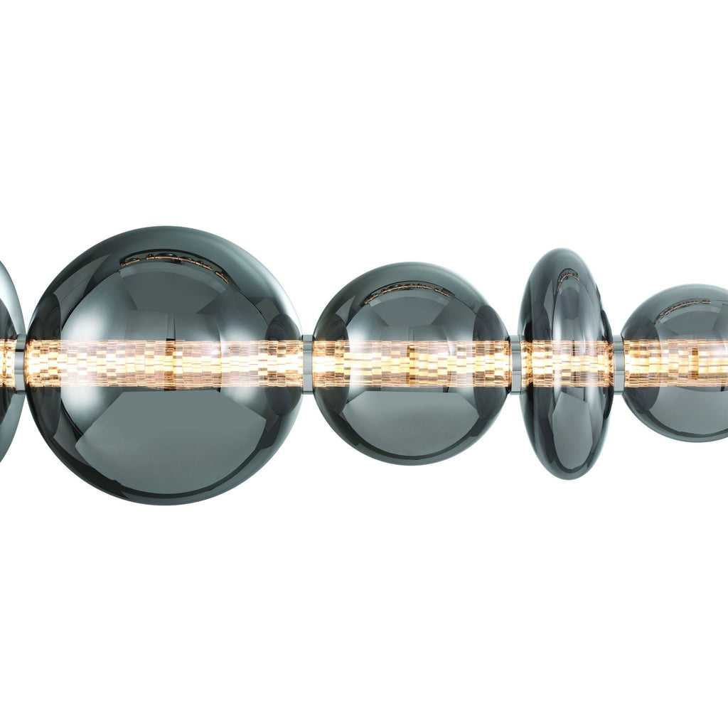 Chrome Linear Prism LED Chandelier