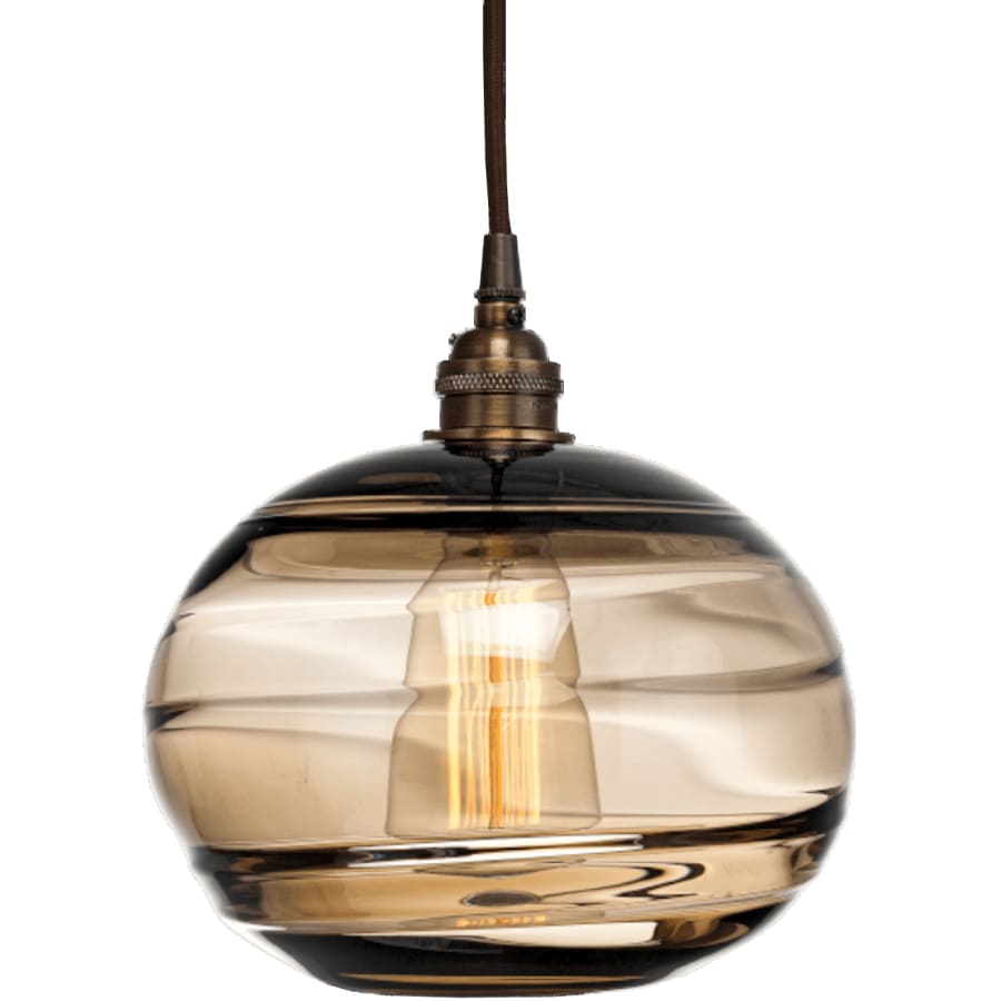 Hammerton Studio Coppa 35" Wide Artisan Crafted Optic Glass 11 Light Pendant