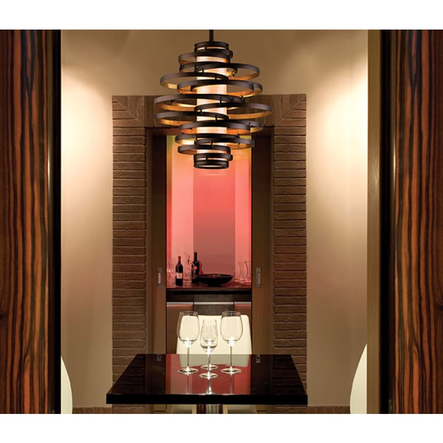 Corbett Lighting Vertigo 4 Light 30" Wide Chandelier with Fabric Shade