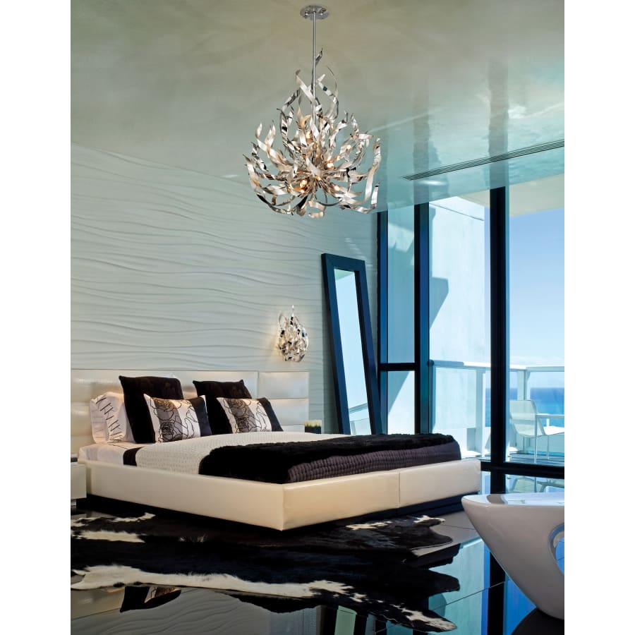 Corbett Lighting Graffiti 6 Light 47-1/2" Wide Sputnik Chandelier