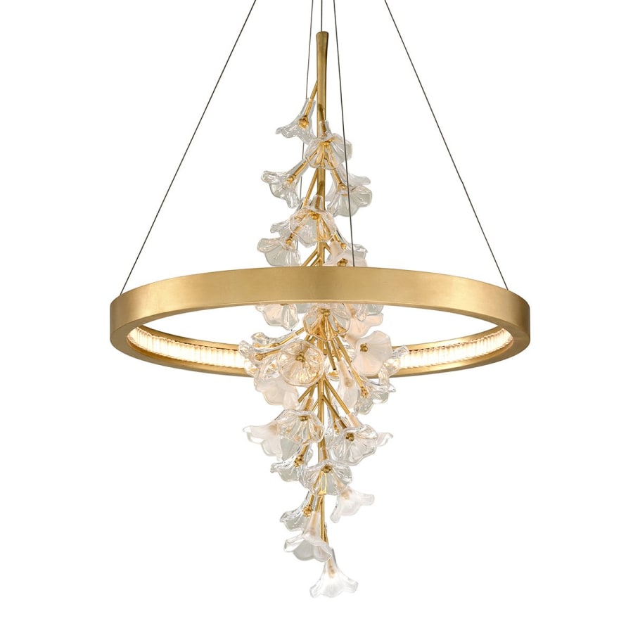 Corbett Lighting Jasmine Single Light 28" Wide LED Ring Chandelier