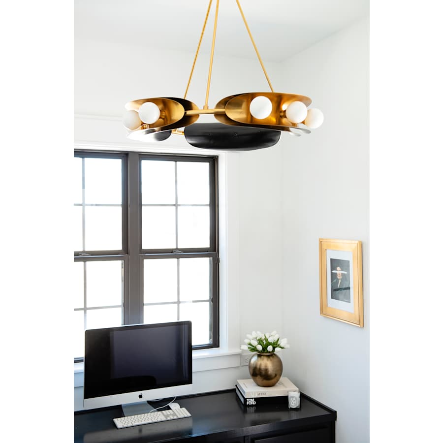 Corbett Lighting Hopper 9 Light 32" Wide Ring Chandelier
