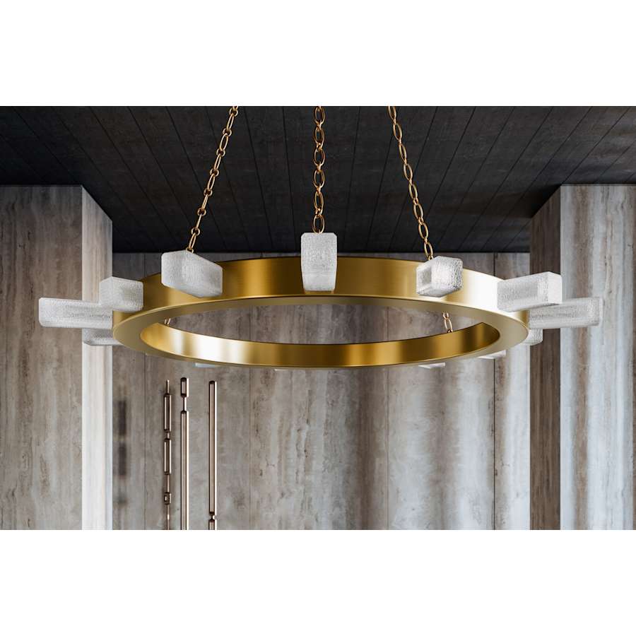 Corbett Lighting Citrine 49" Wide Ring Chandelier