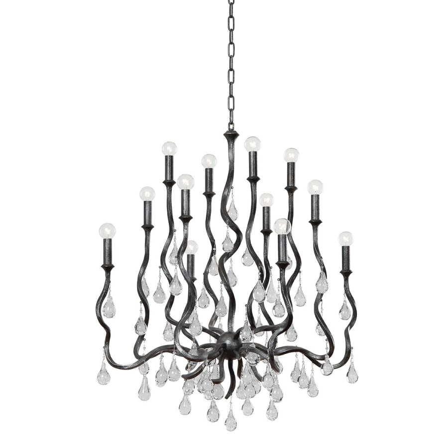 Corbett Lighting Aveline 12 Light 34" Wide Crystal Candle Style Chandelier