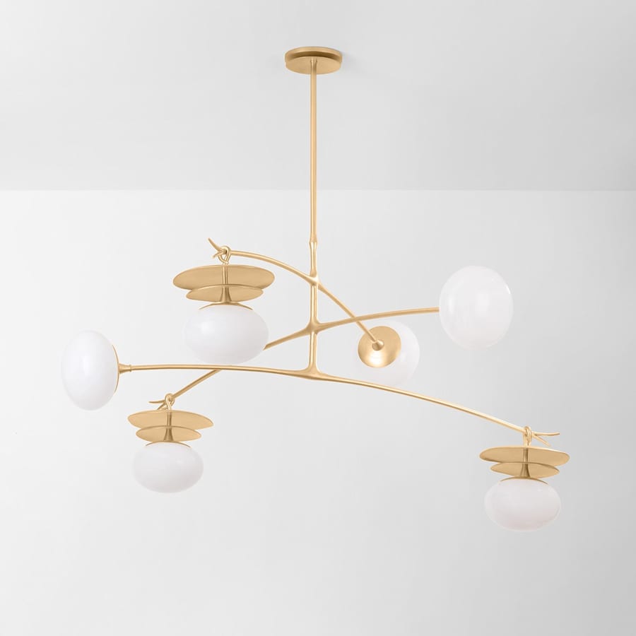 Corbett Lighting Ceylon 6 Light 57" Wide Abstract Chandelier