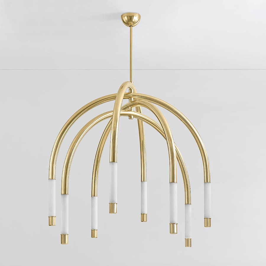Corbett Lighting Zeme 48" Wide LED Abstract Chandelier