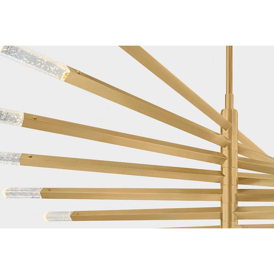 Corbett Lighting Strasbourg 56" Wide LED Abstract Chandelier with Optic Glass Shades
