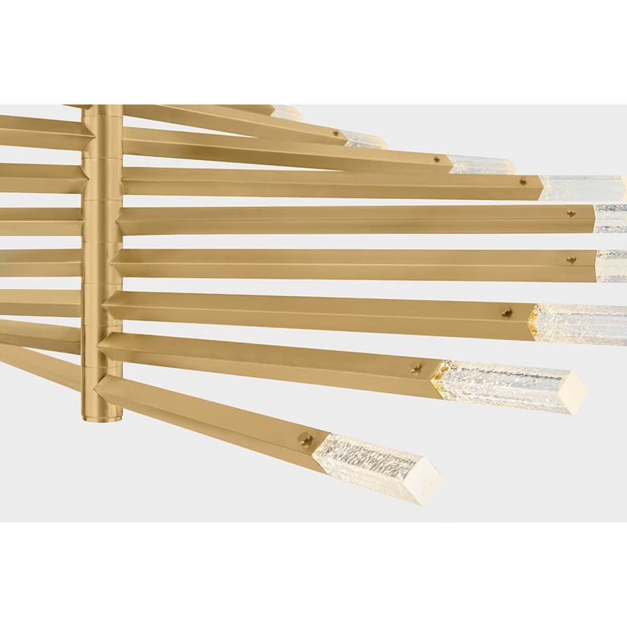 Corbett Lighting Strasbourg 56" Wide LED Abstract Chandelier with Optic Glass Shades