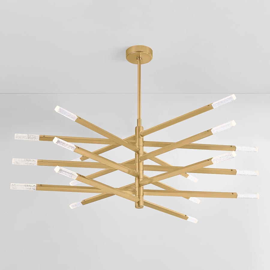 Corbett Lighting Strasbourg 56" Wide LED Abstract Chandelier with Optic Glass Shades