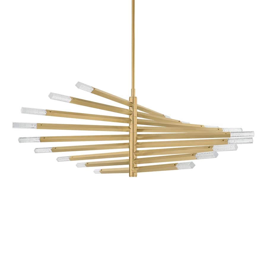 Corbett Lighting Strasbourg 56" Wide LED Abstract Chandelier with Optic Glass Shades