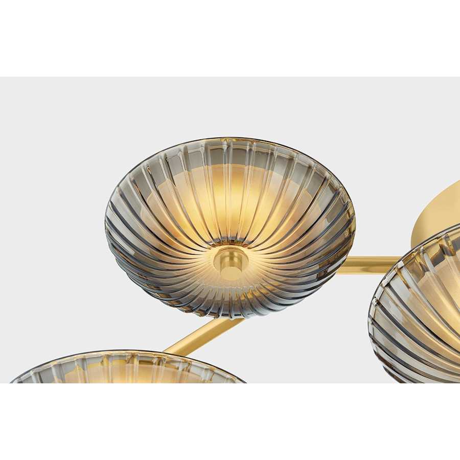 Corbett Lighting Birmingham 40" Tall LED Wall Sconce with Piastra Glass Shades