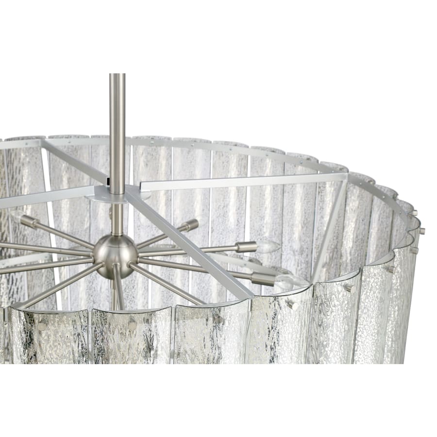 Craftmade Museo 4 Light 48" Wide Waterfall Chandelier with Water Glass Shades