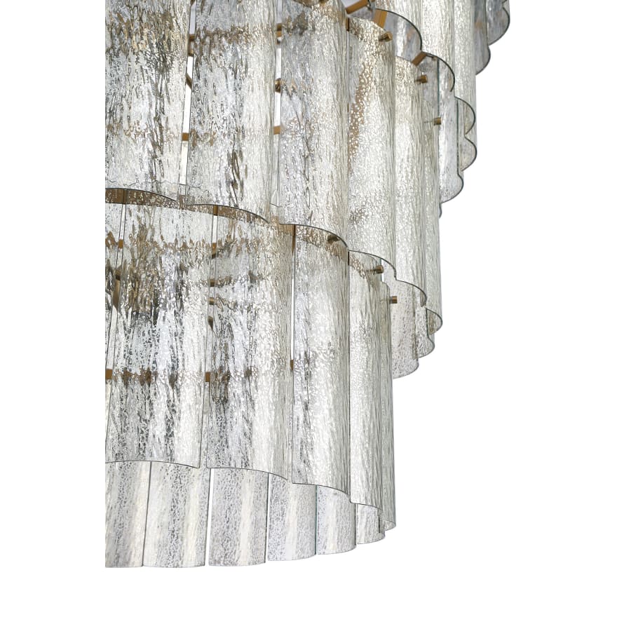 Craftmade Museo 4 Light 48" Wide Waterfall Chandelier with Water Glass Shades