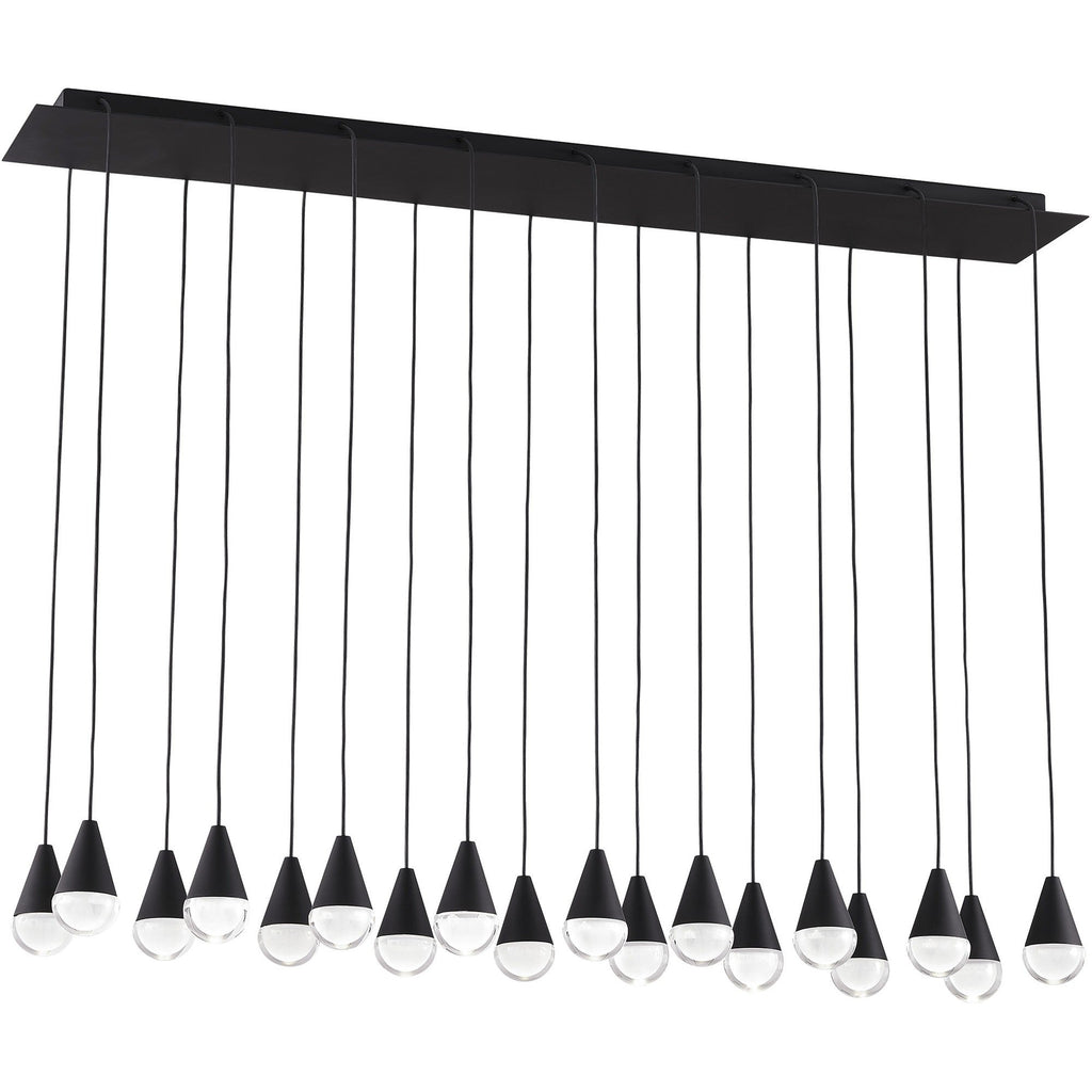 Crystal Beam Linear LED Chandelier