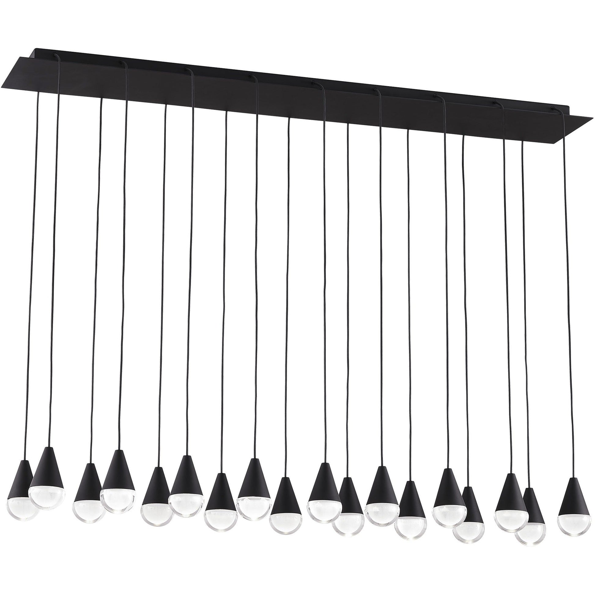 Crystal Beam Linear LED Chandelier