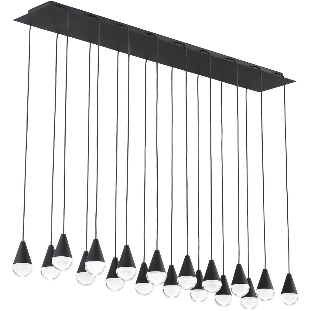 Crystal Beam Linear LED Chandelier