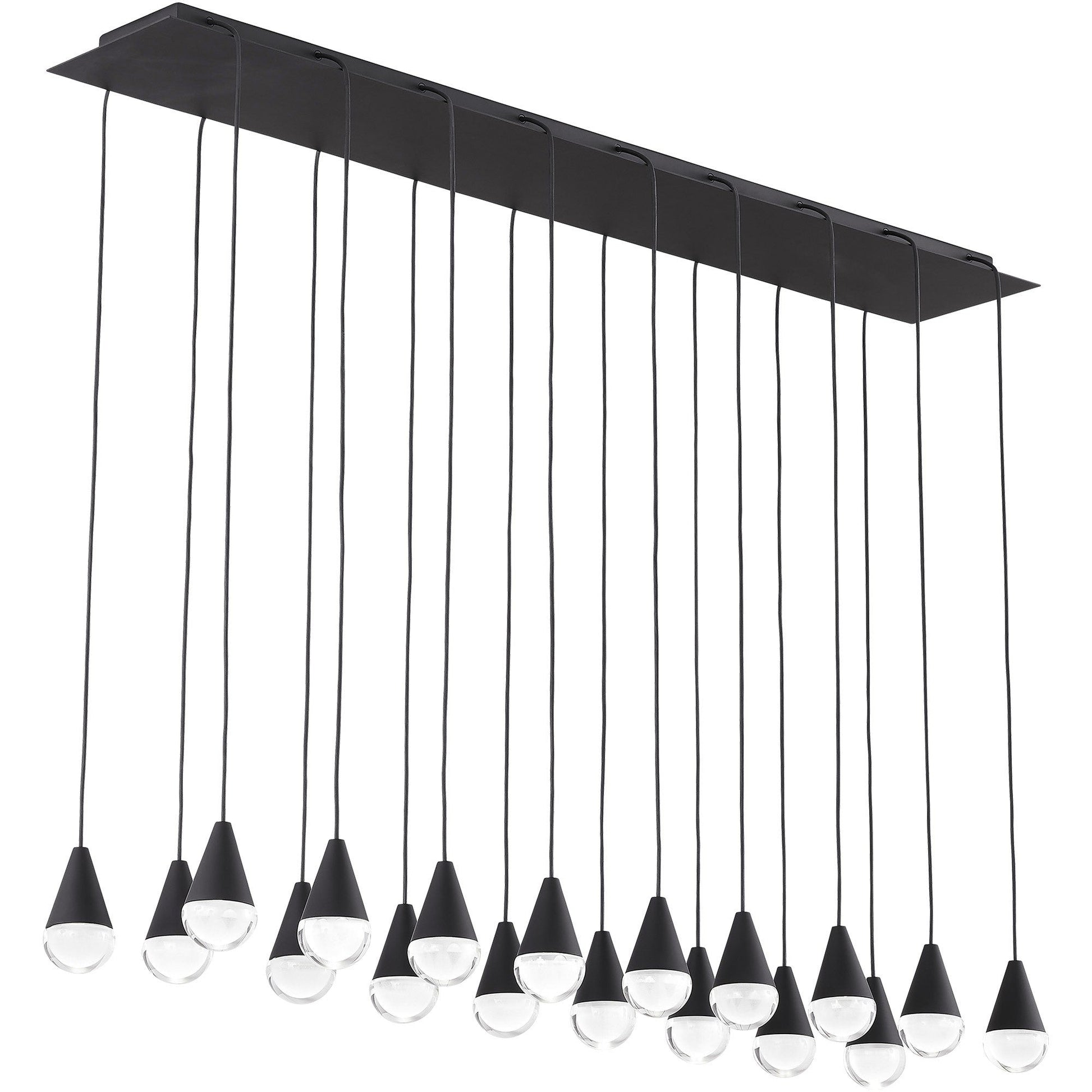 Crystal Beam Linear LED Chandelier