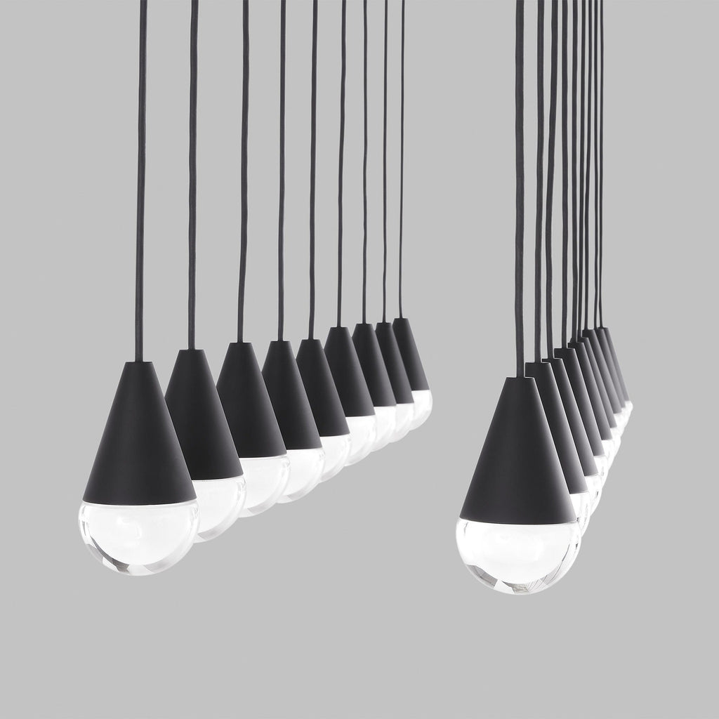 Crystal Beam Linear LED Chandelier
