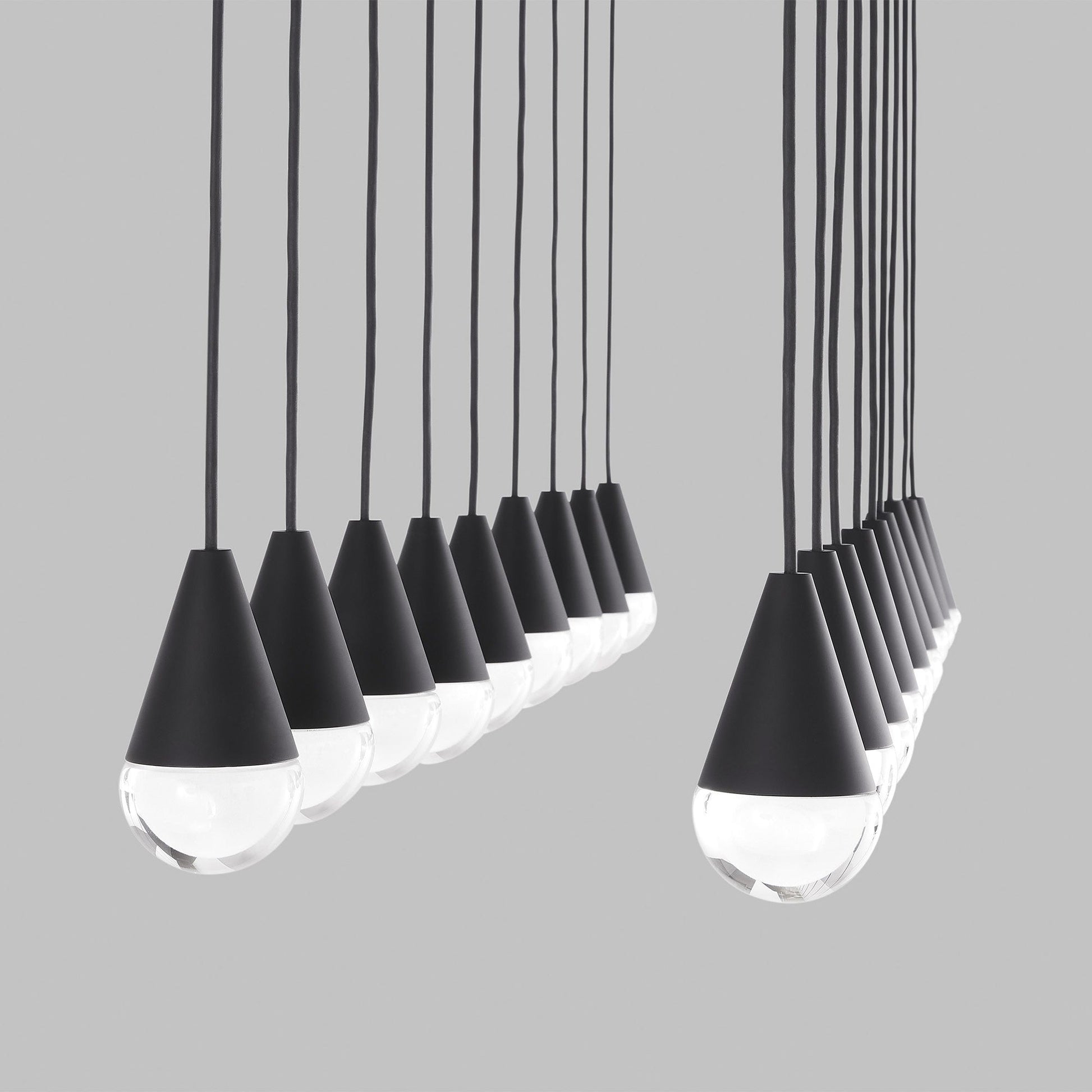Crystal Beam Linear LED Chandelier