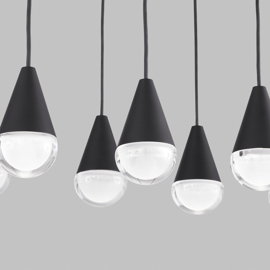 Crystal Beam Linear LED Chandelier