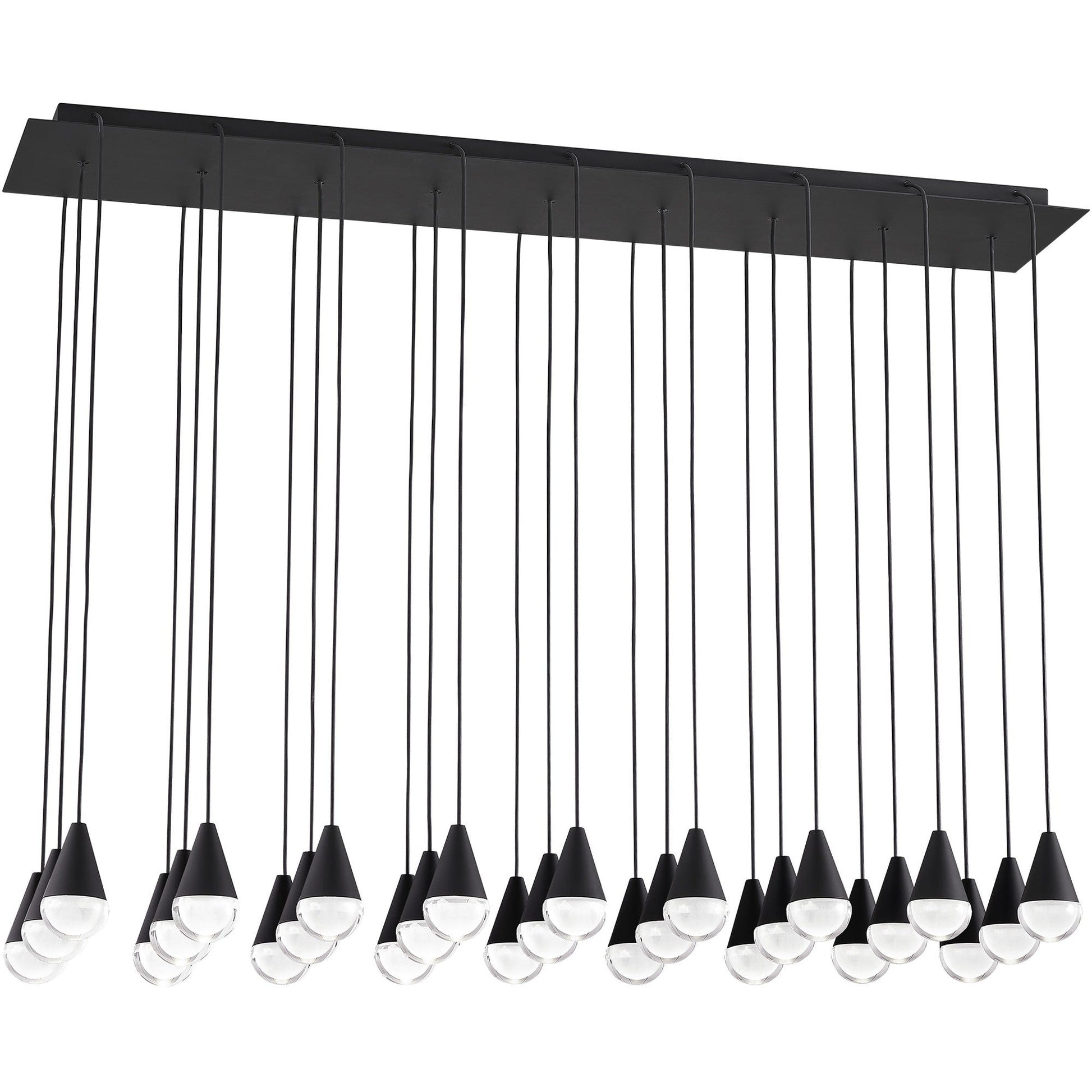 Crystal Beam Linear LED Chandelier