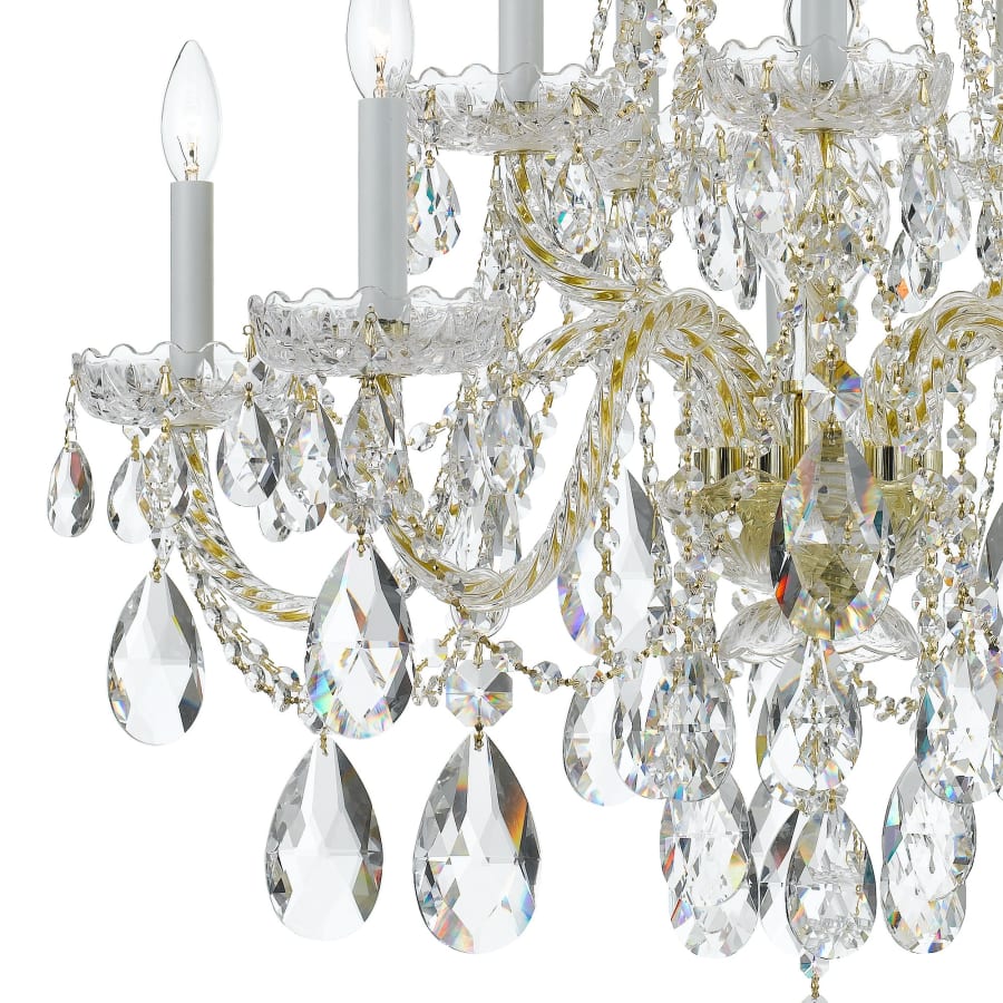 Crystorama Lighting Group Traditional Crystal 10 Light 32" Wide Crystal Chandelier with Swarovski Spectra Crystal Accents
