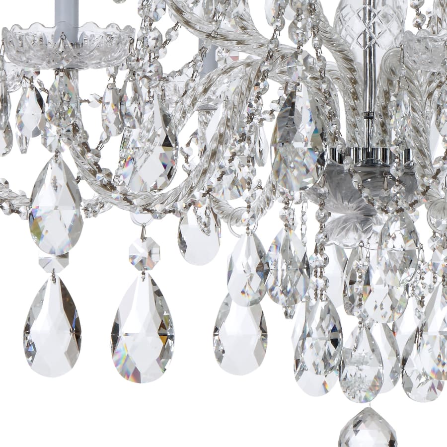 Crystorama Lighting Group Traditional Crystal 12 Light 38" Wide Crystal Chandelier with Swarovski Spectra Crystal Accents