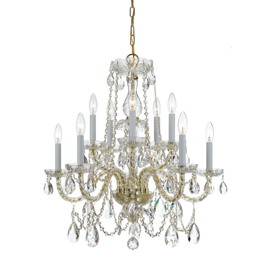 Crystorama Lighting Group Traditional Crystal 10 Light 26" Wide Crystal Chandelier with Swarovski Spectra Crystal Accents
