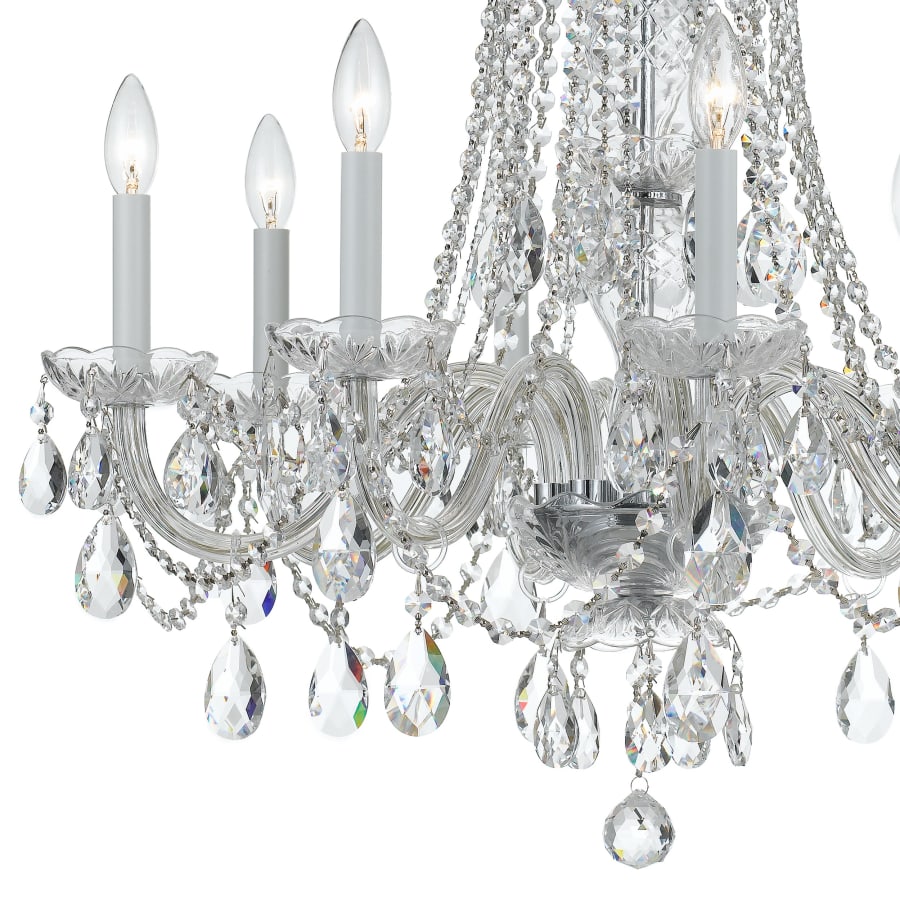 Crystorama Lighting Group Traditional Crystal 8 Light 26" Wide Crystal Chandelier with Swarovski Strass Crystal Accents