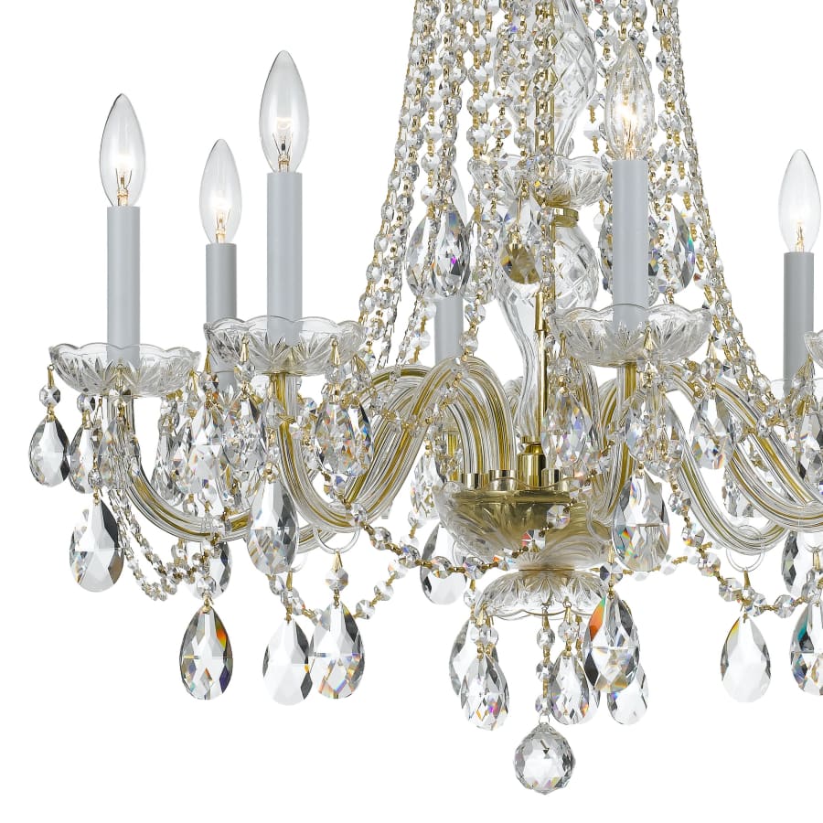 Crystorama Lighting Group Traditional Crystal 8 Light 26" Wide Crystal Chandelier with Swarovski Strass Crystal Accents