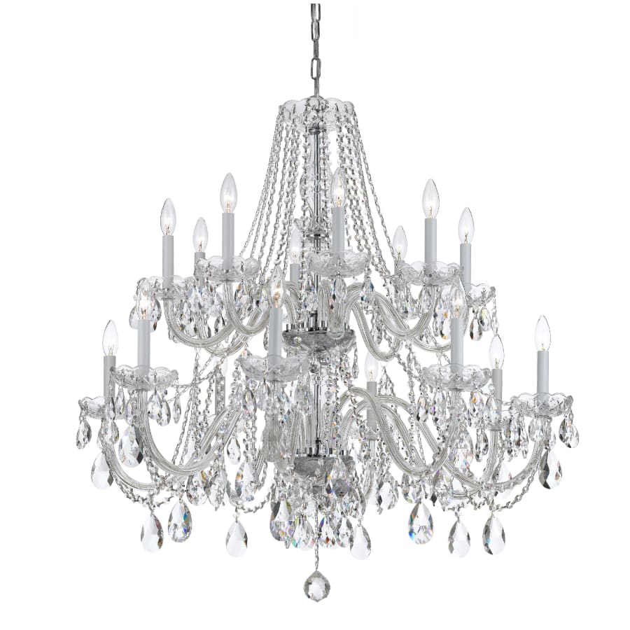 Crystorama Lighting Group Traditional Crystal 16 Light 37" Wide Crystal Chandelier with Swarovski Strass Crystal Accents